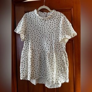 NWOT Roolee peplum top